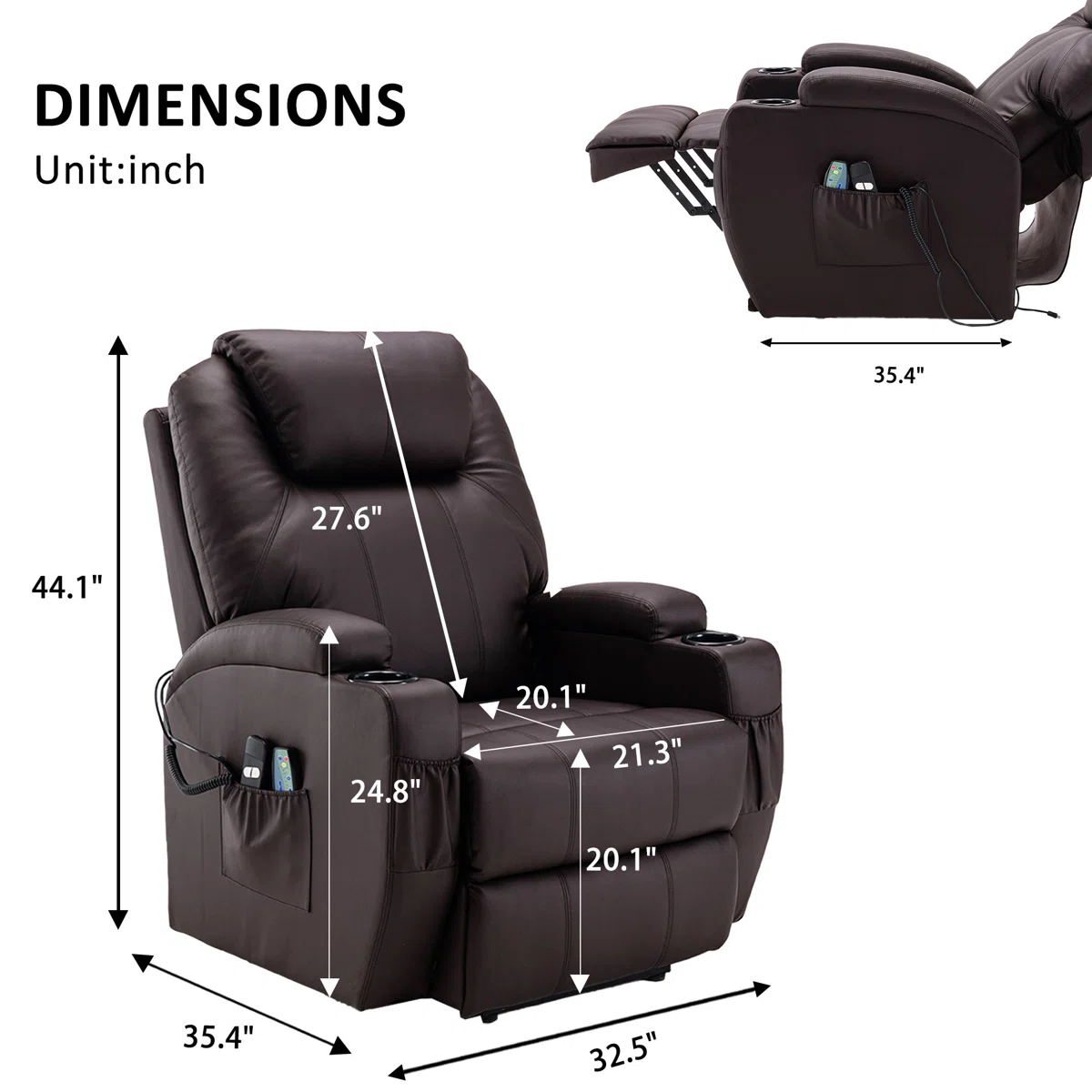 Faux Leather Lift Assist Power Recliner2 Faux Leather Lift Assist Power Recliner
