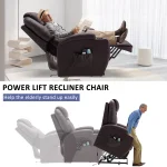 Faux Leather Lift Assist Power Recliner5 Faux Leather Lift Assist Power Recliner
