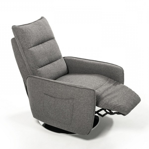 31″ Grey Fabric Modern Recliner Chair 31″ Grey Fabric Modern Recliner Chair